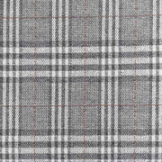 Jacquard Stoff Glencheck Webware Karomuster Glitzer, grau wei�