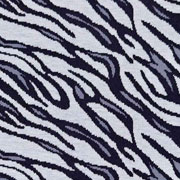 RESTST�CK 92 cm Jerseystoff Jacquard Strickjersey Animal Print, grau schwarz