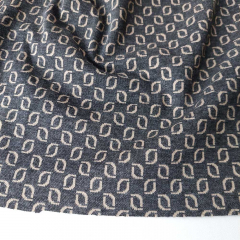 RESTST�CK 50 cm Jacquardstoff Strickstoff Kringel, beige grau meliert