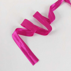 Schr�gband Satin gl�nzend vorgefalzt 20 mm, pink