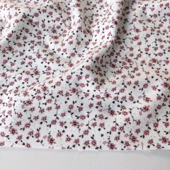Flanell Stoff Baumwollstoff Blumen Bl�mchen, altrosa burgundy cremewei�