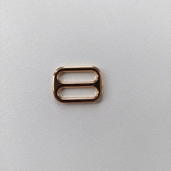 Feststellschnalle f�r Gurtband Schieber Metall 1,5 cm hochwertig hochgl�nzend, gold