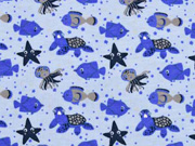 Jersey Meerestiere Sealife, hellblau