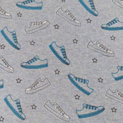 Alpenfleece Sweat Turnschuhe Sneaker, jeansblau