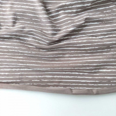Jerseystoff Streifen blurry stripes, weiss helltaupe