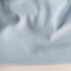 Jackenstoff Mantelstoff Velourstoff Lodenstoff Meterware weich uni - icy blue (hellblau)