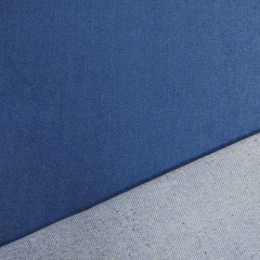 Baumwolljeansstoff mit Stretch uni Denim, mittelblau