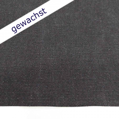 Canvas Stoff gewachst wasserabweisend uni Meterware, schwarz