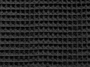 Waffelpiqu� Frottee Stoff uni, schwarz