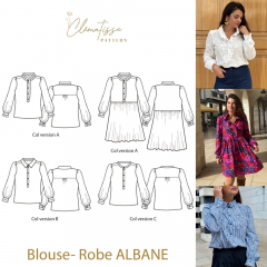 Papierschnittmuster ALBANE Kleid Bluse - Clematisse Pattern
