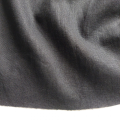 Leinenstoff uni Schwarz Meterware