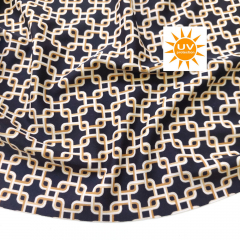 Badeanzugstoff Bikinistoff Funktionsjersey Retromuster, beige camel schwarz