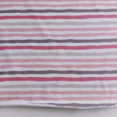 Jerseystoff Baumwolljersey Streifen - rosa pink wei�