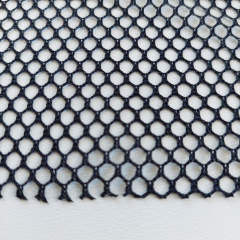 Netzstoff Mesh f�r Bekleidung und Taschen, schwarz