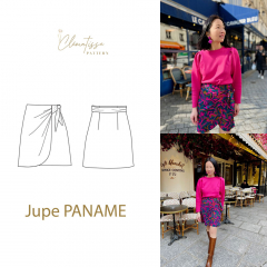 Papierschnittmuster Damen Wickelrock PANAME - Clematisse Pattern