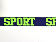 Gummiband Sport 32 mm breit, neon gelb navy