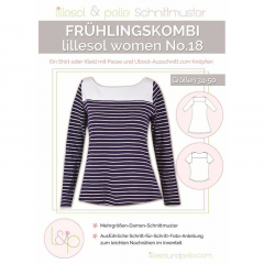 Papierschnittmuster Damen Shirt Kleid Lillesol Woman No. 18 Fr�hlingskombi