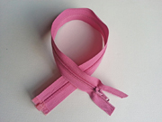 Rei�verschluss 30 cm teilbar, dunkelrosa