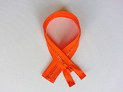 Rei�verschluss 35 cm teilbar, orange