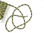 geflochtene Kordel Camouflage 4 mm gr�n braun