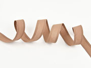 Schr�gband vorgefalzt uni, cafe au lait