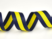 Gurtband Streifen 3 cm, navy gelb navy