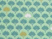 Dekostoff Farnbl�tter, mint