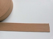 RESTST�CK 31 cm Gurtband Baumwolle 4 cm breit, camel 44