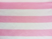RESTST�CK 50 cm Fleece Blockstreifen 7 cm, rosa wei�