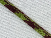 Kordelband 4 mm, braun gr�n
