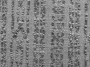 Strickstoff mit Zopfmuster leicht, grau steingrau