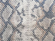 RESTST�CK 95 cm Lederimitat Schlangenmuster - beige schwarz
