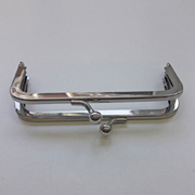 Taschenb�gel Taschenverschluss Metall, silber