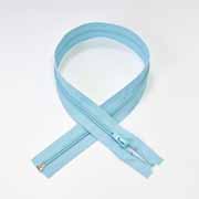 Rei�verschluss teilbar 80 cm, eisblau