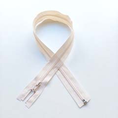 Rei�verschluss teilbar 65 cm, hellbeige #706